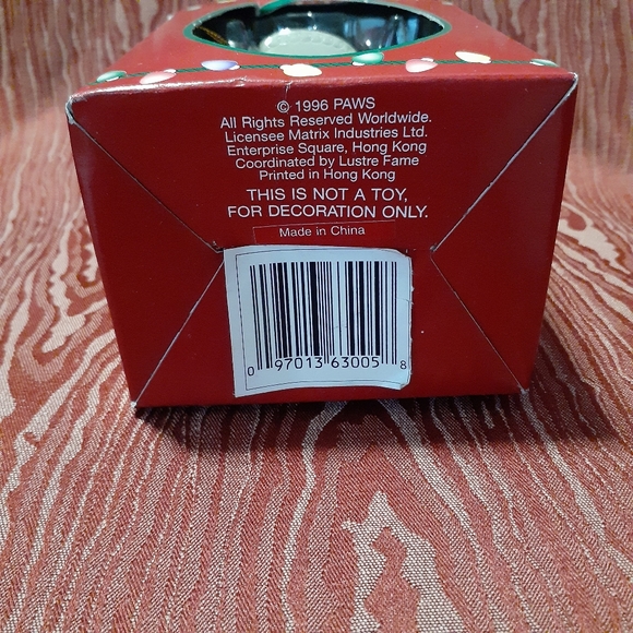 VINTAGE PAWS TRIM A TREE GARFIELD CHRISTMAS ORNAMENT COWBOY HAT AND CANDY CRANES - Picture 9 of 9